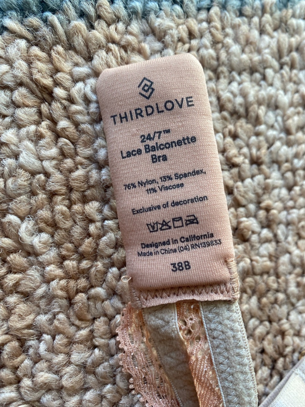 Thirdlove 38B Lace Balconette 24/7 Bra - Picture 2 of 7